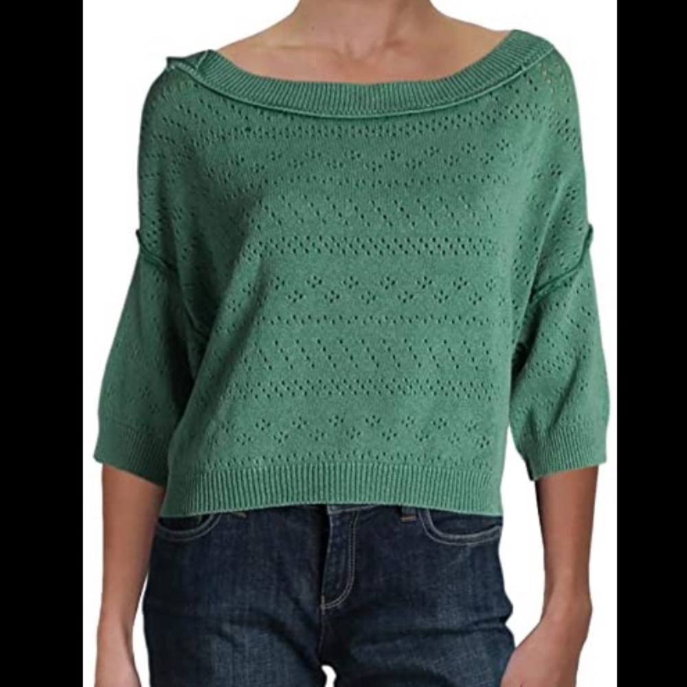 Free People Off the Shoulder Knit Sweater
